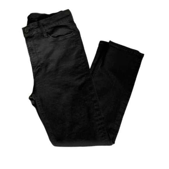 Mother Denim jeans The Mid-Rise Dazzler black Not Guilty wash EUC size 30 - Picture 3 of 6